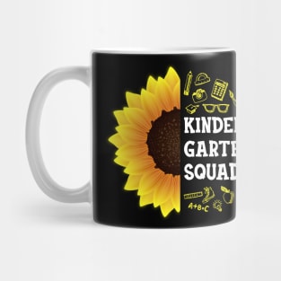 Hello Kindergarten Squad Shirt Kindergarten Back To School Sunflower Gift Mug